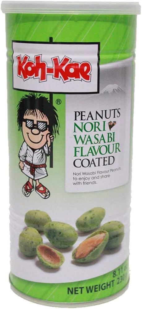 Koh-Kae Peanuts Nori Wasabi Flavour 230g professional product photo ready to upload to shopify