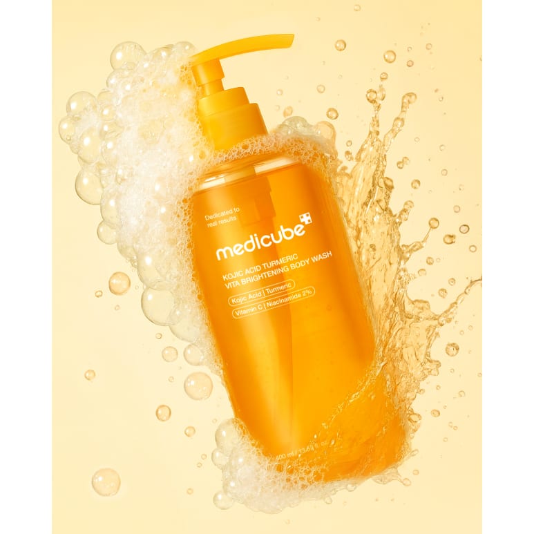 Kojic Acid Turmeric Vita Brightening Body Wash 400ml professional product photo ready to upload to shopify