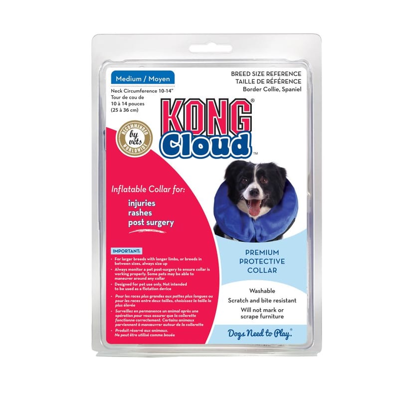 KONG Cloud E Collar professional product photo ready to upload to shopify