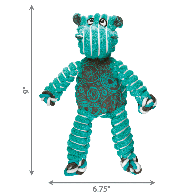 KONG Floppy Knots Hippo professional product photo ready to upload to shopify