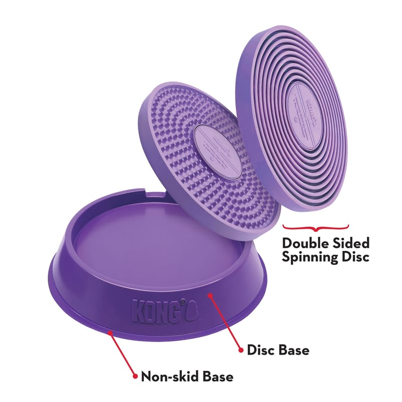 KONG Licks Spinz professional product photo ready to upload to shopify