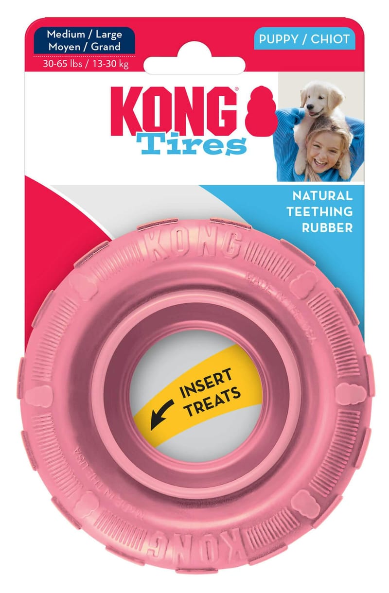 KONG Puppy Tires professional product photo ready to upload to shopify