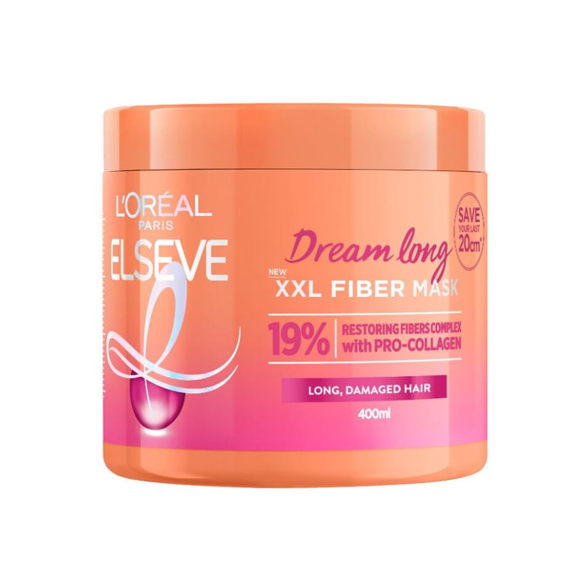 LOREAL ELSEVE DREAM LONG Hair Mask 400ml professional product photo ready to upload to shopify