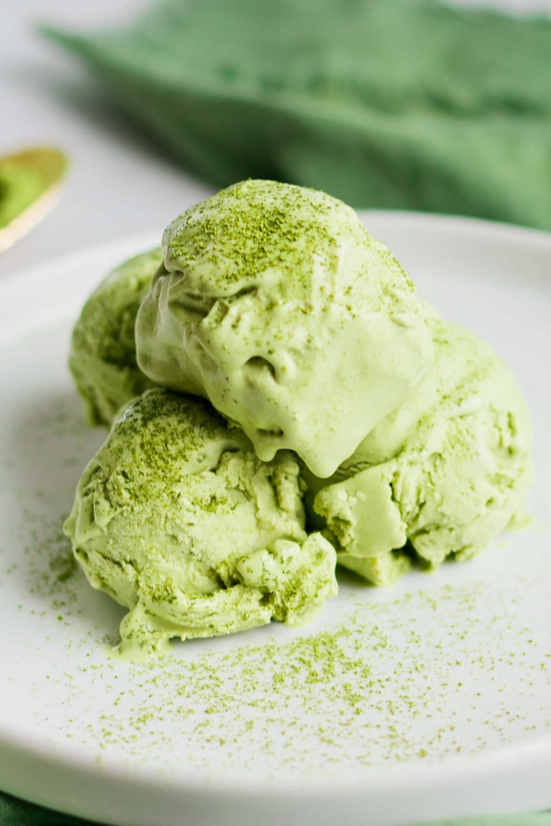 Matcha Green Tea Ice Cream 125ml professional product photo ready to upload to shopify