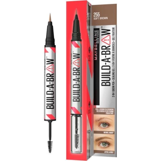 Maybelline New York Build-A-Brow 2-in-1 Pencil and Gel 260 professional product photo ready to upload to shopify