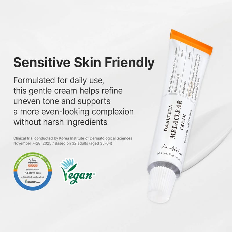 MELACLEAR CREAM 20g professional product photo ready to upload to shopify