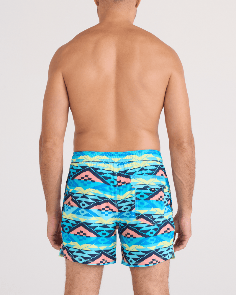 Men's SAXX Go Coastal Volley 2N1 Swim Trunks Tropical Lens professional product photo ready to upload to shopify
