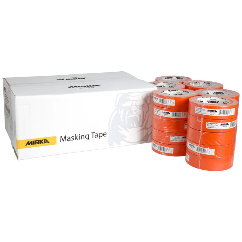 Mirka 24mm Orange Masking Tape professional product photo ready to upload to shopify