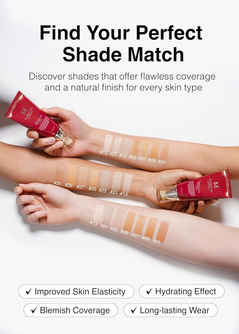 Missha M Perfect Cover BB Cream #27 Honey Beige 50ml professional product photo ready to upload to shopify