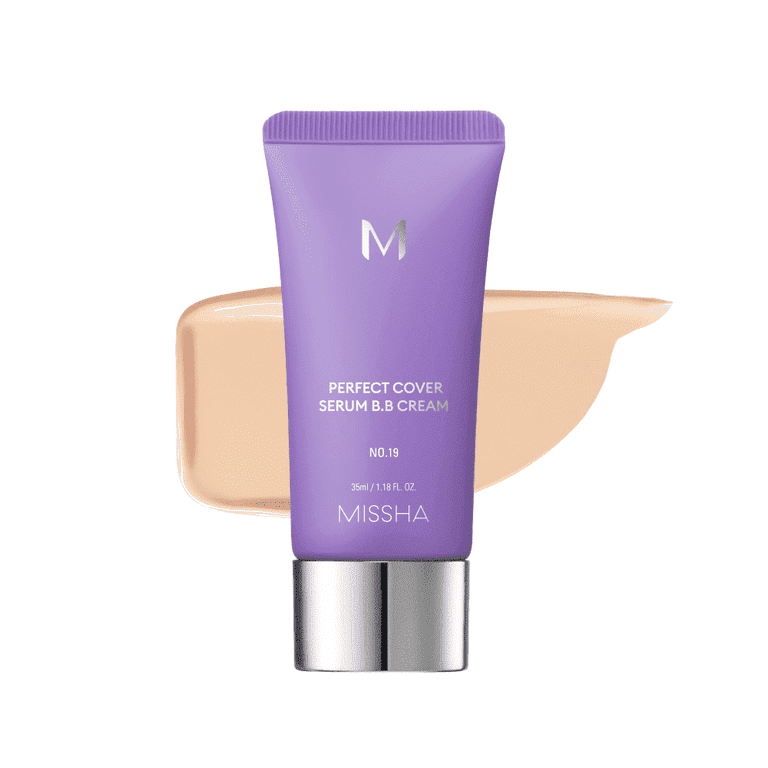 Missha M Perfect Cover Serum BB Cream #19 Ivory professional product photo ready to upload to shopify