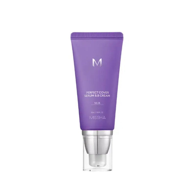 Missha M Perfect Cover Serum BB Cream #25 Warm Beige professional product photo ready to upload to shopify