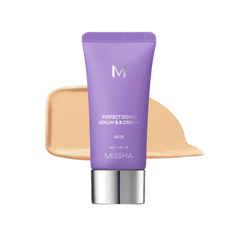 Missha M Perfect Cover Serum BB Cream #27 Honey Beige professional product photo ready to upload to shopify