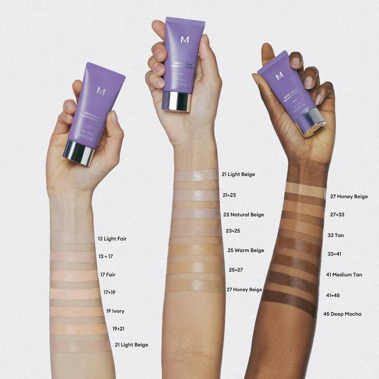 Missha M Perfect Cover Serum BB Cream #33 Tan professional product photo ready to upload to shopify