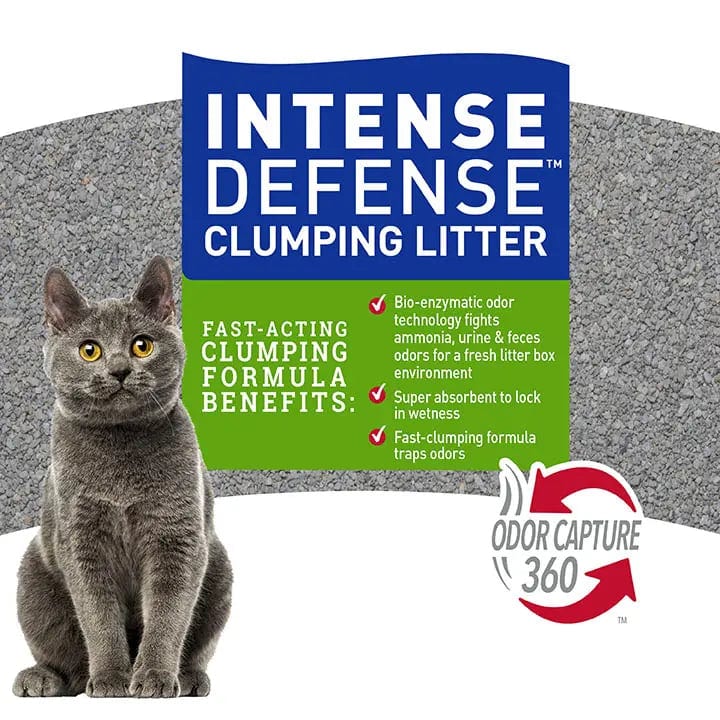 Nature's Miracle Intense Defense Fragrance Free Clumping Litter 20lb professional product photo ready to upload to shopify