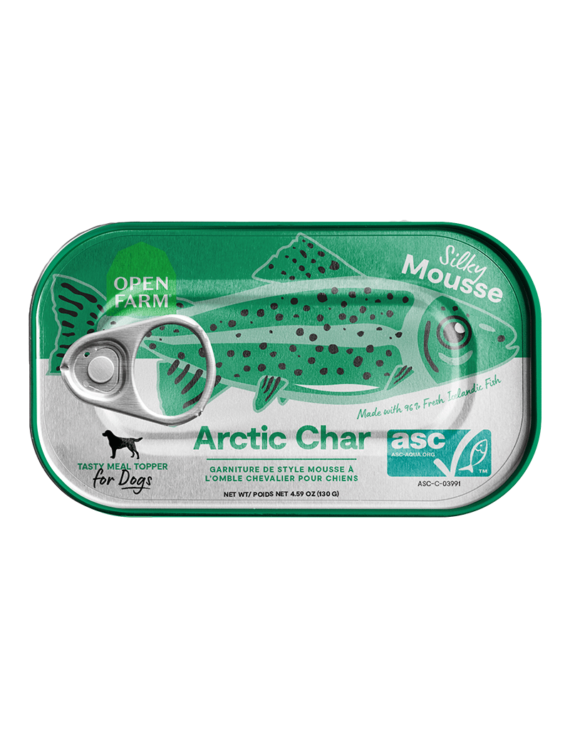 OPEN FARM Dog Arctic Char Grain-Free Topper 4.59 oz professional product photo ready to upload to shopify