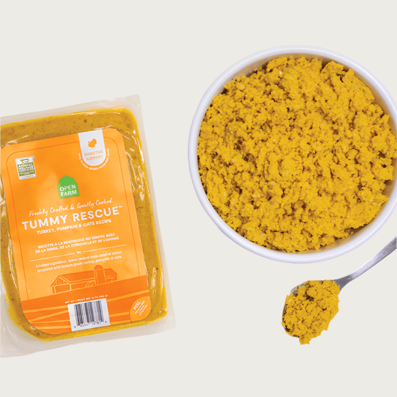 OPEN FARM DOG FROZEN GENTLY COOKED TUMMY RESCUE 16OZ professional product photo ready to upload to shopify