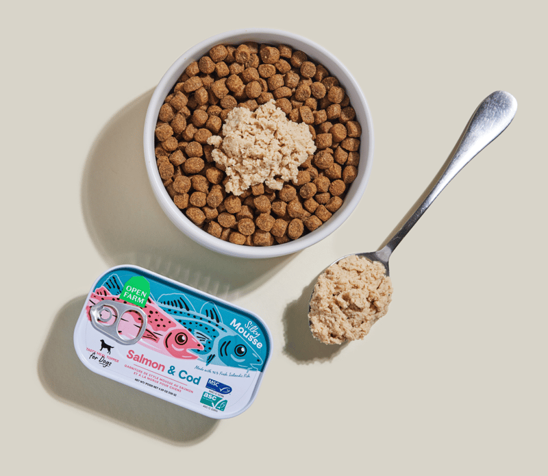 OPEN FARM Dog Salmon & Cod Grain-Free Topper professional product photo ready to upload to shopify