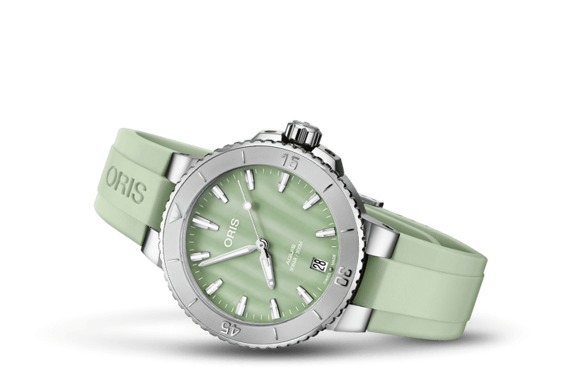 Oris Aquis Date Automatic Women's Watch 36mm professional product photo ready to upload to shopify