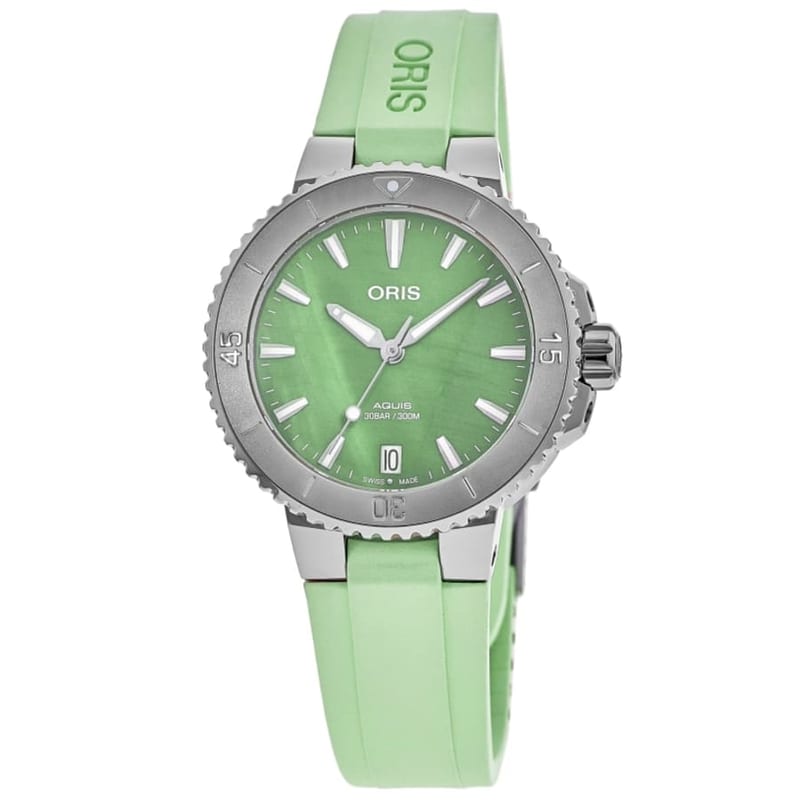 Oris Aquis Date Automatic Women's Watch 36mm professional product photo ready to upload to shopify