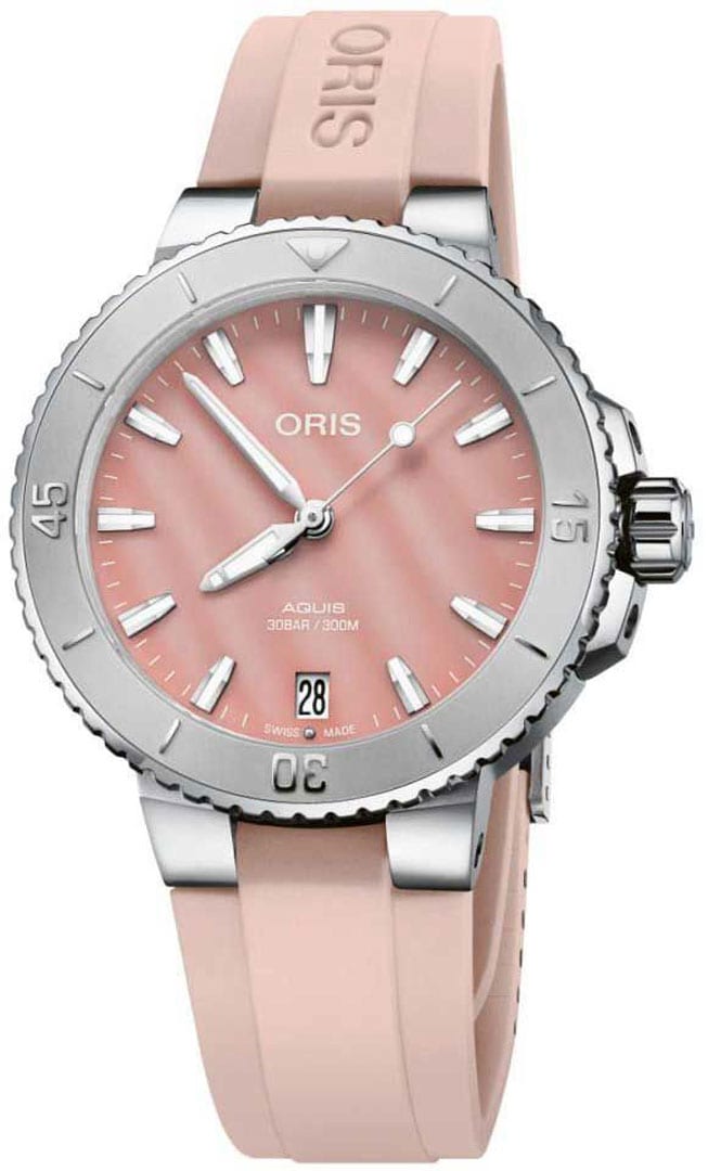 Oris Aquis Date Automatic Women's Watch 36mm professional product photo ready to upload to shopify