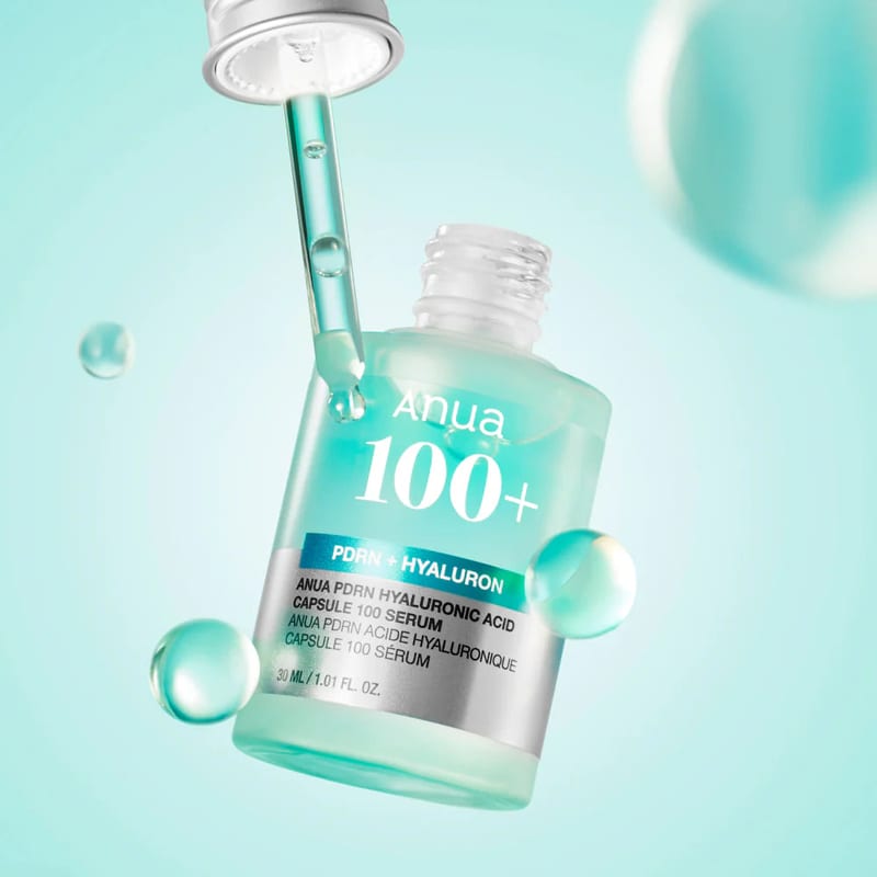 PDRN Hyaluronic Acid Capsule 100 Serum 30ml professional product photo ready to upload to shopify