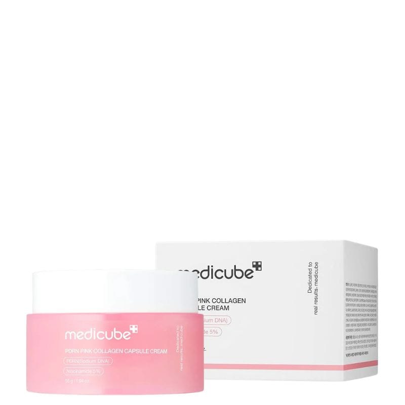 PDRN Pink Collagen Capsule Cream 55g professional product photo ready to upload to shopify
