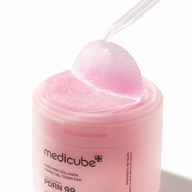 PDRN Pink Collagen Toning Gel Toner Pad 70ea professional product photo ready to upload to shopify