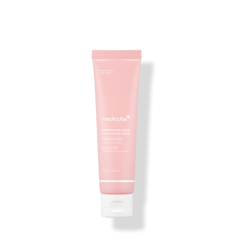 PDRN Pink Hyaluronic Moisturizing Cream 50ml professional product photo ready to upload to shopify