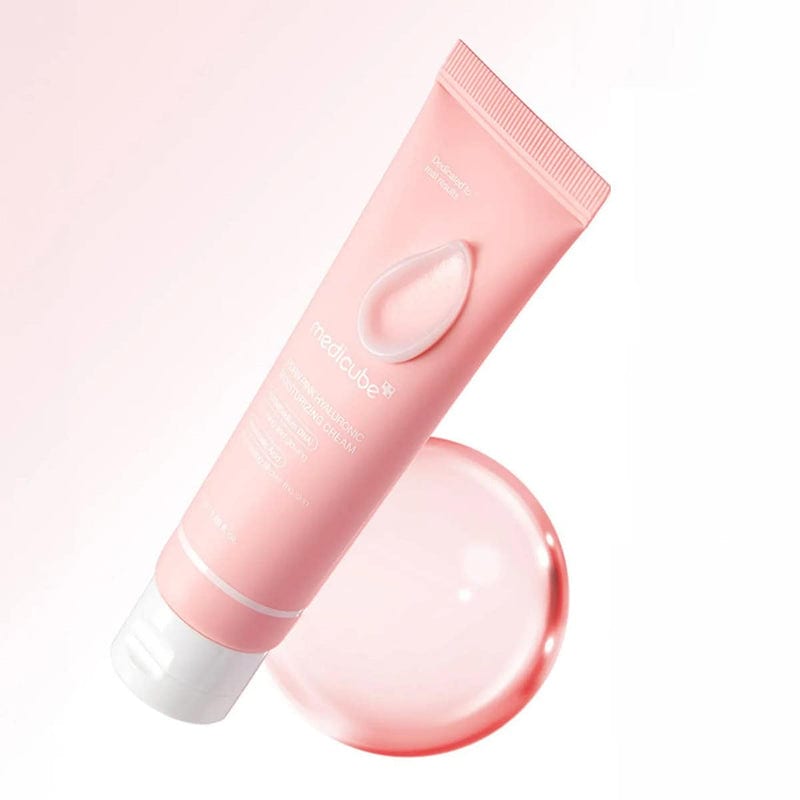 PDRN Pink Hyaluronic Moisturizing Cream 50ml professional product photo ready to upload to shopify