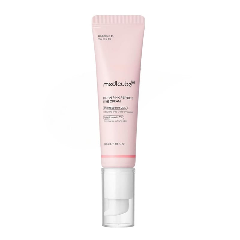 PDRN Pink Peptide Eye Cream 30ml professional product photo ready to upload to shopify