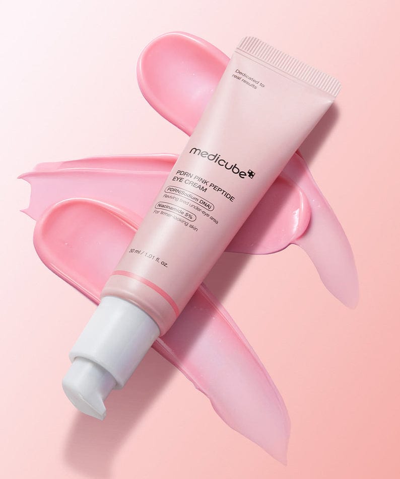 PDRN Pink Peptide Eye Cream 30ml professional product photo ready to upload to shopify