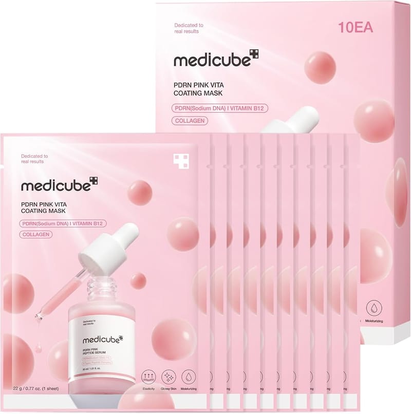 PDRN Pink Vita Coating Mask professional product photo ready to upload to shopify