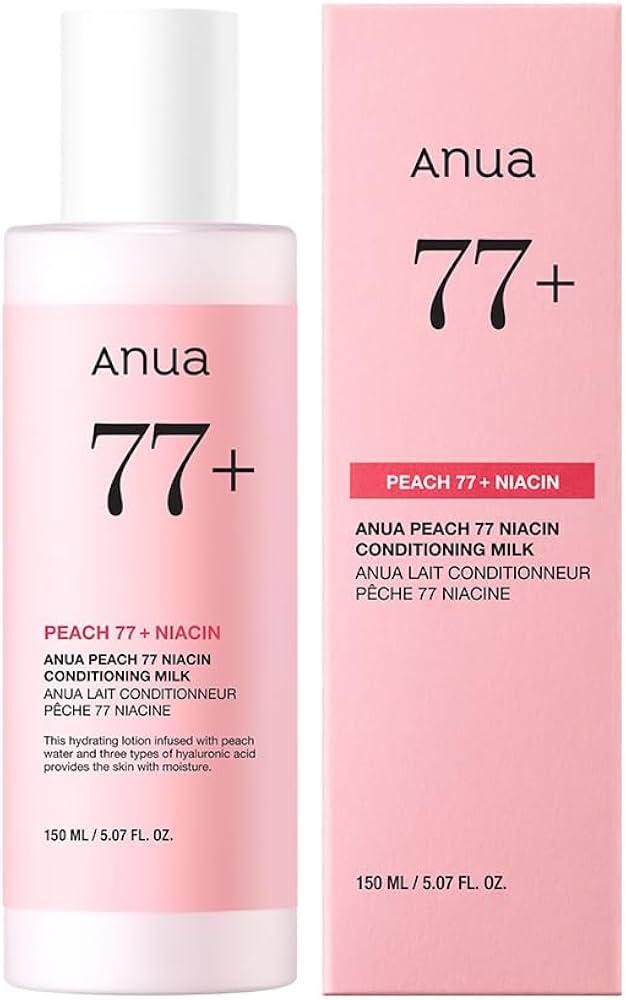 PEACH 77 NIACIN CONDITIONING MILK 150ml professional product photo ready to upload to shopify