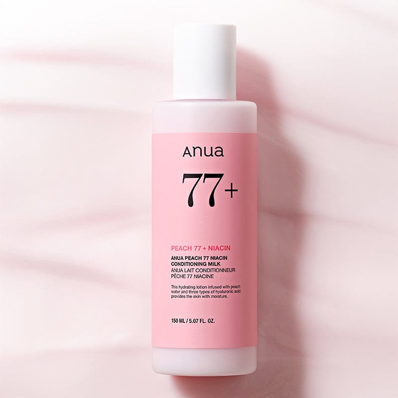 PEACH 77 NIACIN CONDITIONING MILK 150ml professional product photo ready to upload to shopify