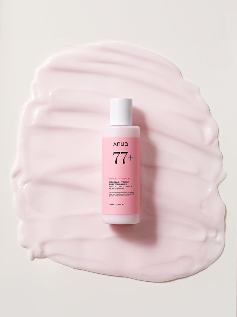 PEACH 77 NIACIN CONDITIONING MILK 150ml professional product photo ready to upload to shopify