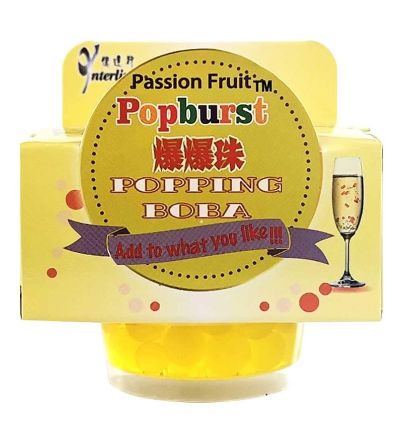 Popburst Popping Boba - Passion Fruit professional product photo ready to upload to shopify