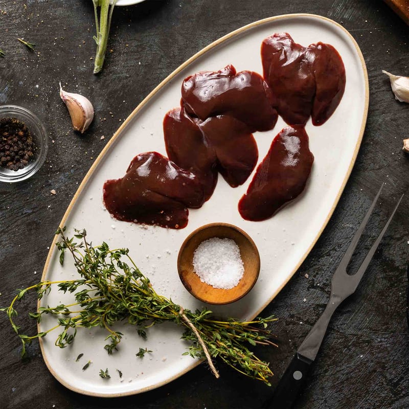 RAWR Dog Frozen Rabbit Liver professional product photo ready to upload to shopify