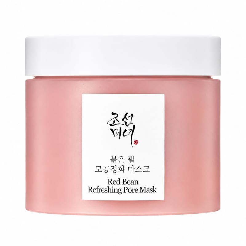 Red Bean Refreshing Pore Mask 140ml professional product photo ready to upload to shopify