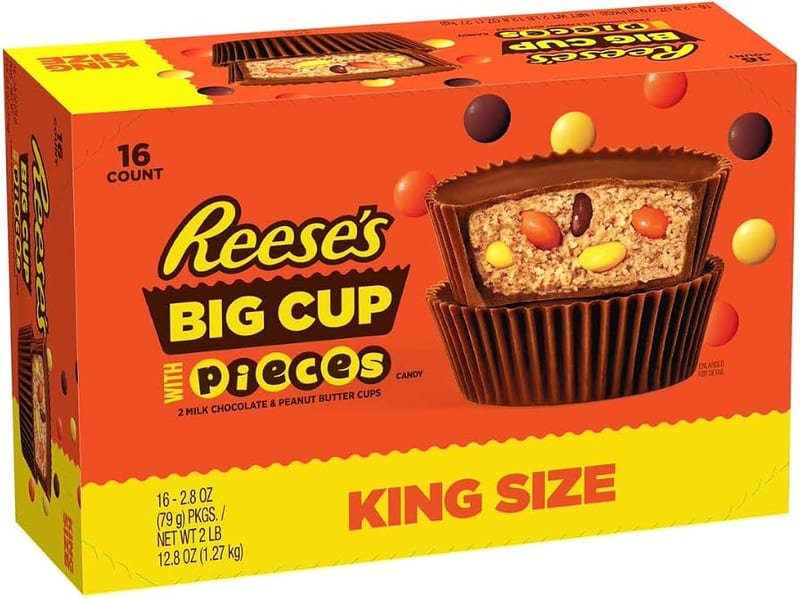 REESES WITH PIECES BIG CUP 16CT professional product photo ready to upload to shopify