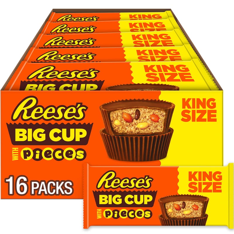 REESES WITH PIECES BIG CUP 16CT professional product photo ready to upload to shopify