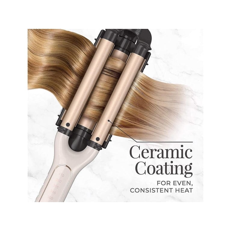 Remington Pro 4-in-1 Adjustable Waver Ceramic Electric 410°F 5 Heat Settings professional product photo ready to upload to shopify
