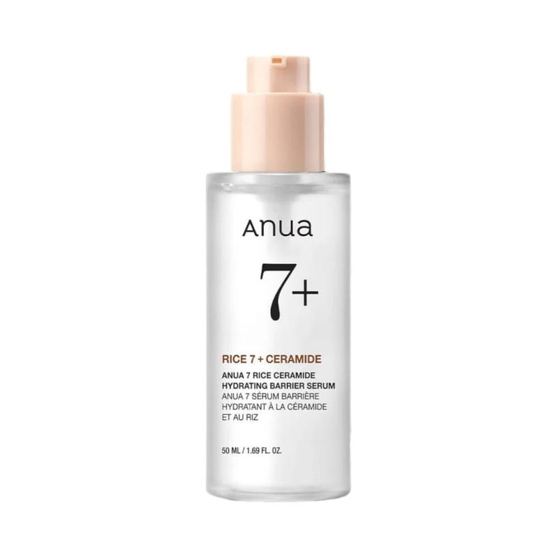 RICE 7 CERAMIDE HYDRATING BARRIER SERUM 50ml professional product photo ready to upload to shopify