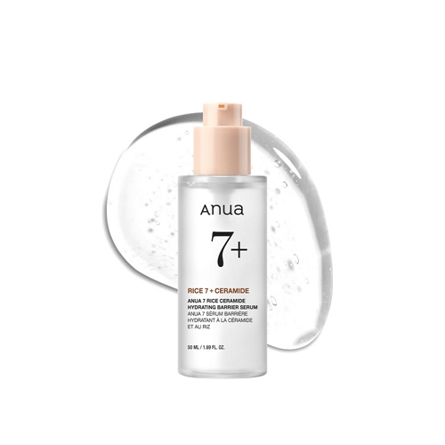 RICE 7 CERAMIDE HYDRATING BARRIER SERUM 50ml professional product photo ready to upload to shopify