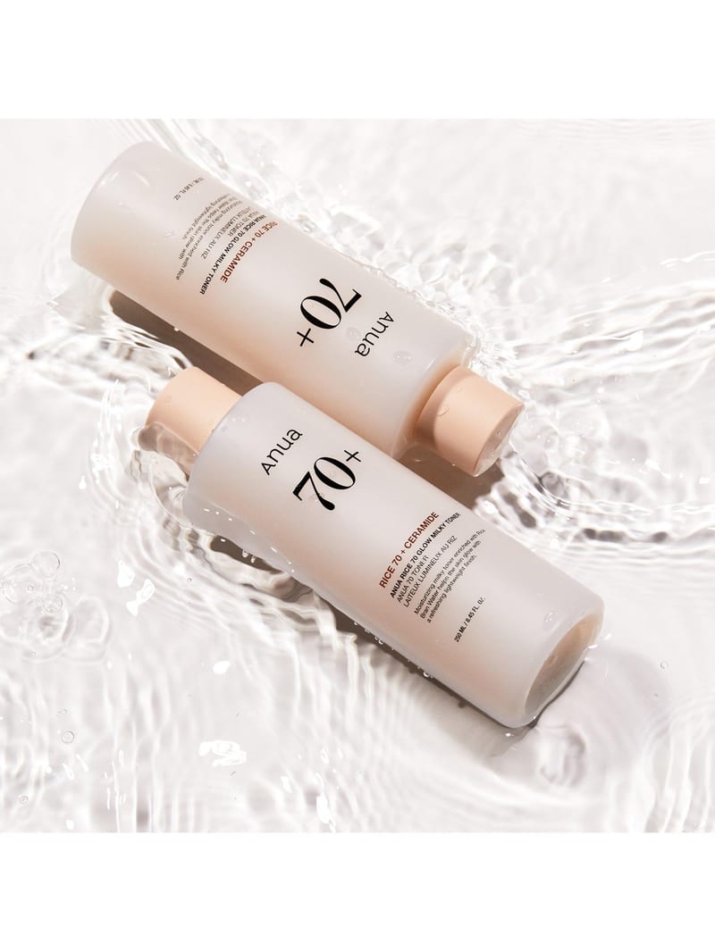 RICE GLOW MILKY TONER 250ml professional product photo ready to upload to shopify