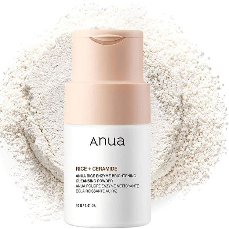 RICE ENZYME BRIGHTENING CLEANSING POWDER professional product photo ready to upload to shopify
