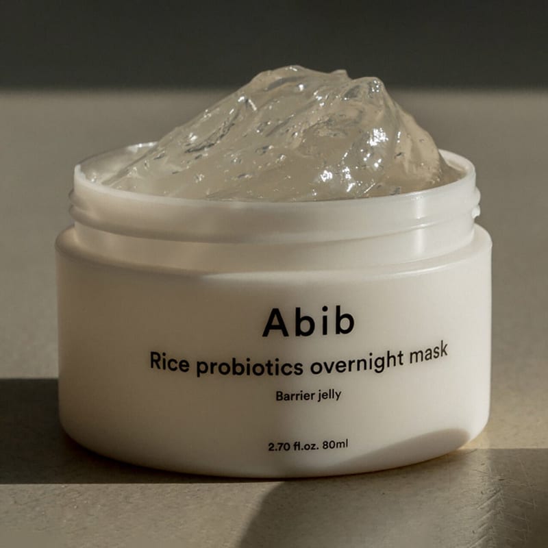 RICE PROBIOTICS OVERNIGHT MASK BARRIER JELLY 80ml professional product photo ready to upload to shopify