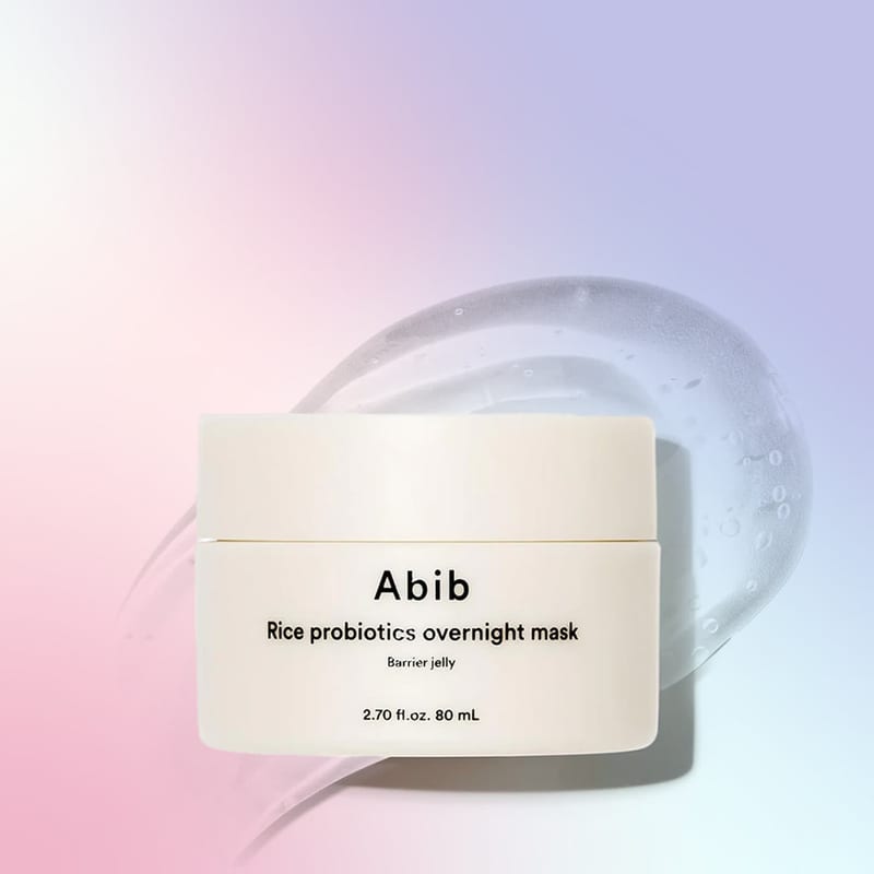 RICE PROBIOTICS OVERNIGHT MASK BARRIER JELLY 80ml professional product photo ready to upload to shopify