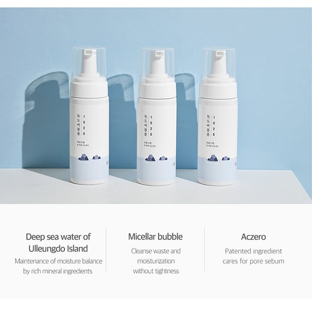 Round Lab 1025 DOKDO Bubble Foam 150ml professional product photo ready to upload to shopify