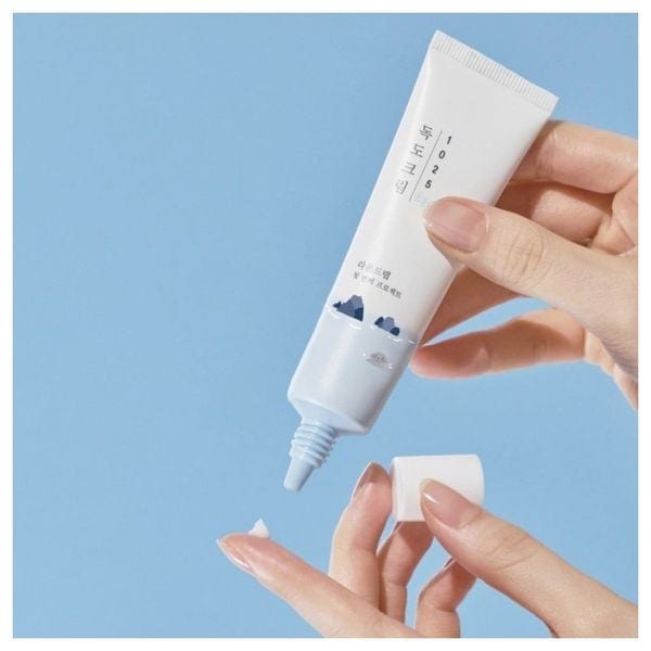 Round Lab 1025 DOKDO Eye Cream 30ml professional product photo ready to upload to shopify