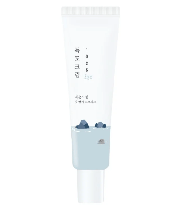 Round Lab 1025 DOKDO Eye Cream 30ml professional product photo ready to upload to shopify